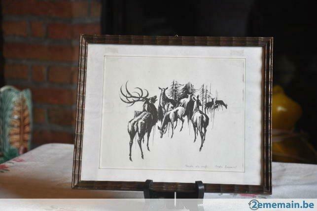 §eau forte/gravure de toussaint andré, Antiquités & Art, Enlèvement