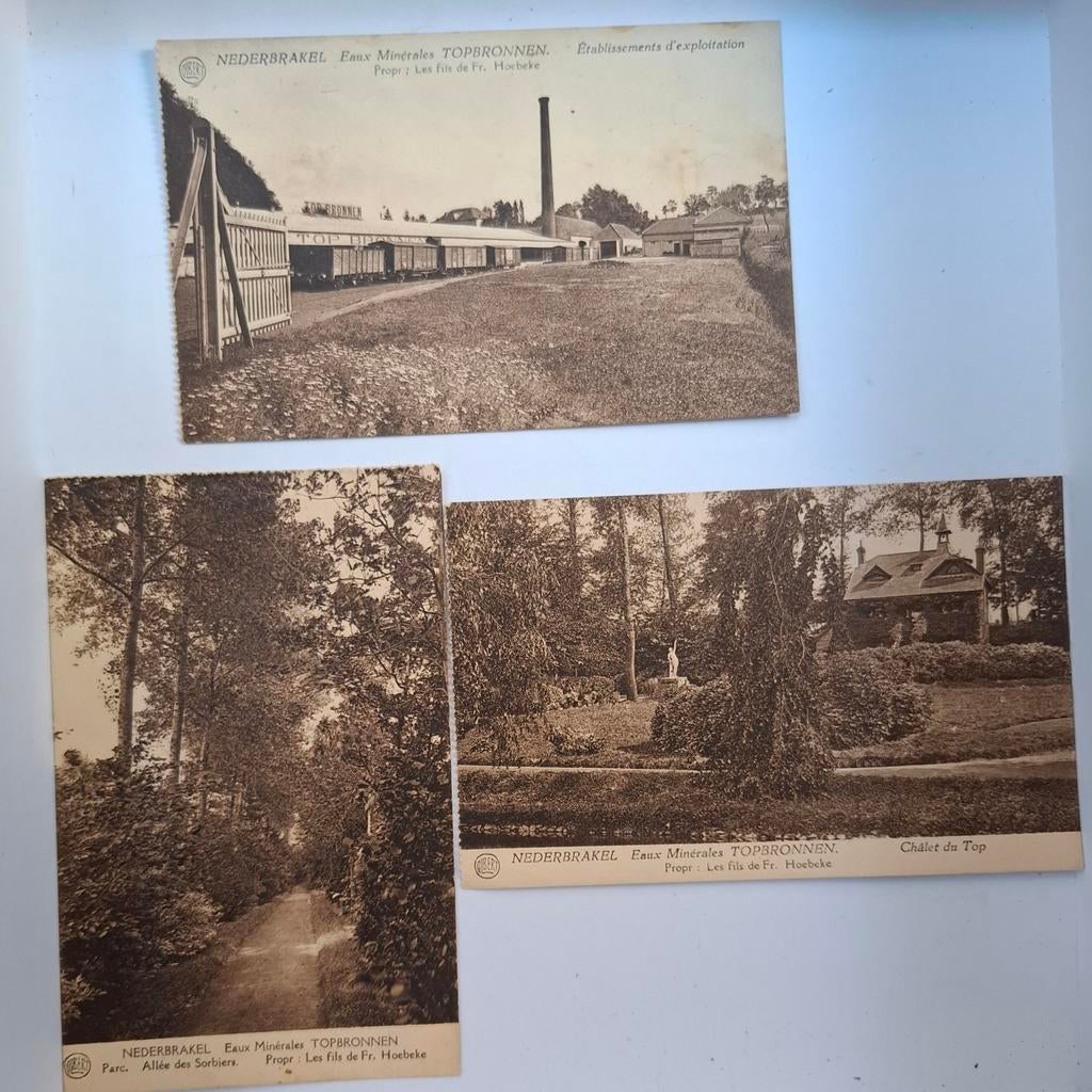 Nederbrakel, Topbronnen mineraalwater. De set van 5 kaarten., Verzamelen, Ophalen of Verzenden, Ongelopen, Oost-Vlaanderen