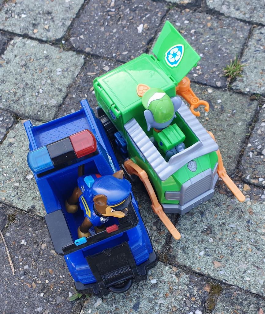 Paw patrol Chase & Rocky, Kinderen en Baby's, Ophalen of Verzenden, Gebruikt