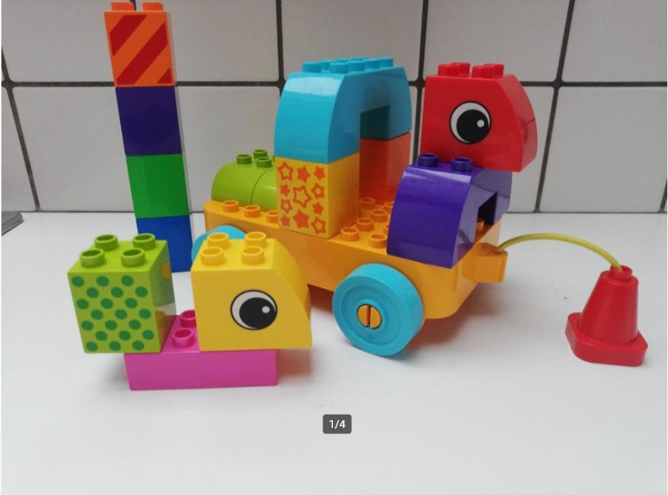 duplo 10554 bouw en trek mee, Ophalen of Verzenden, Complete set, Duplo