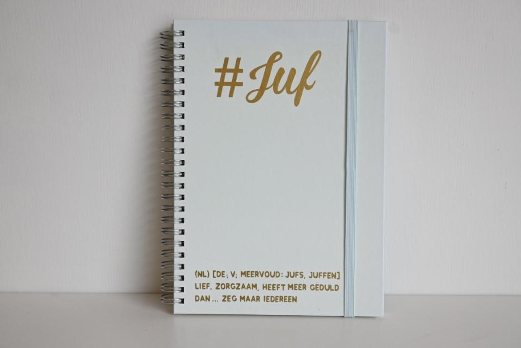 Gepersonaliseerd notitieboekje A5 - #juf, Divers, Cahiers de notes, Enlèvement ou Envoi, Neuf, A5