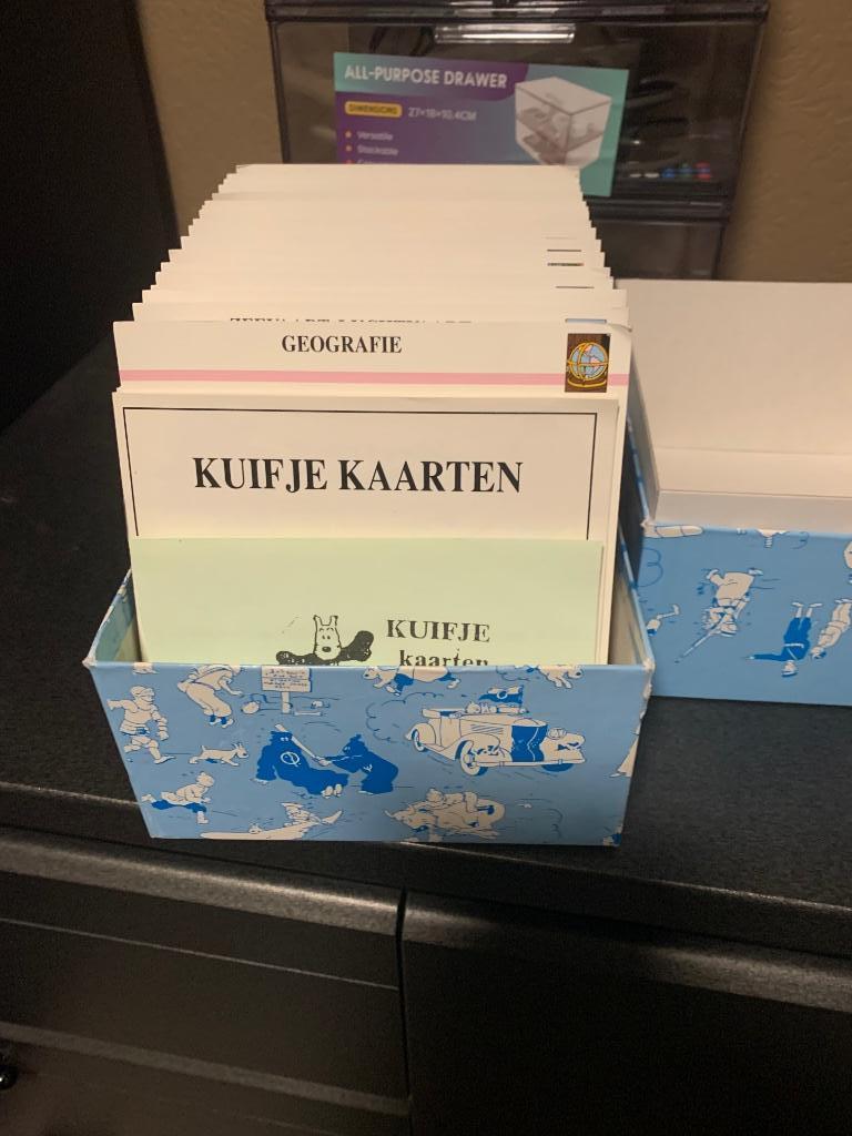 Kuifje kaarten, Verzamelen, Ophalen of Verzenden, Kuifje, Gebruikt, Boek of Spel