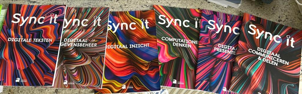 7 boekjes Sync it 3de ASO 10 samen of 2 per stuk, Enlèvement ou Envoi, Secondaire