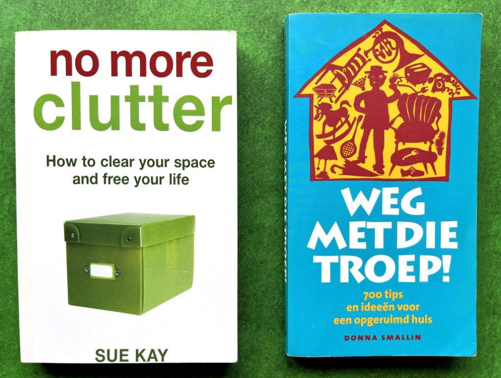 No more clutter + Weg met die troep!, Boeken, Ophalen of Verzenden