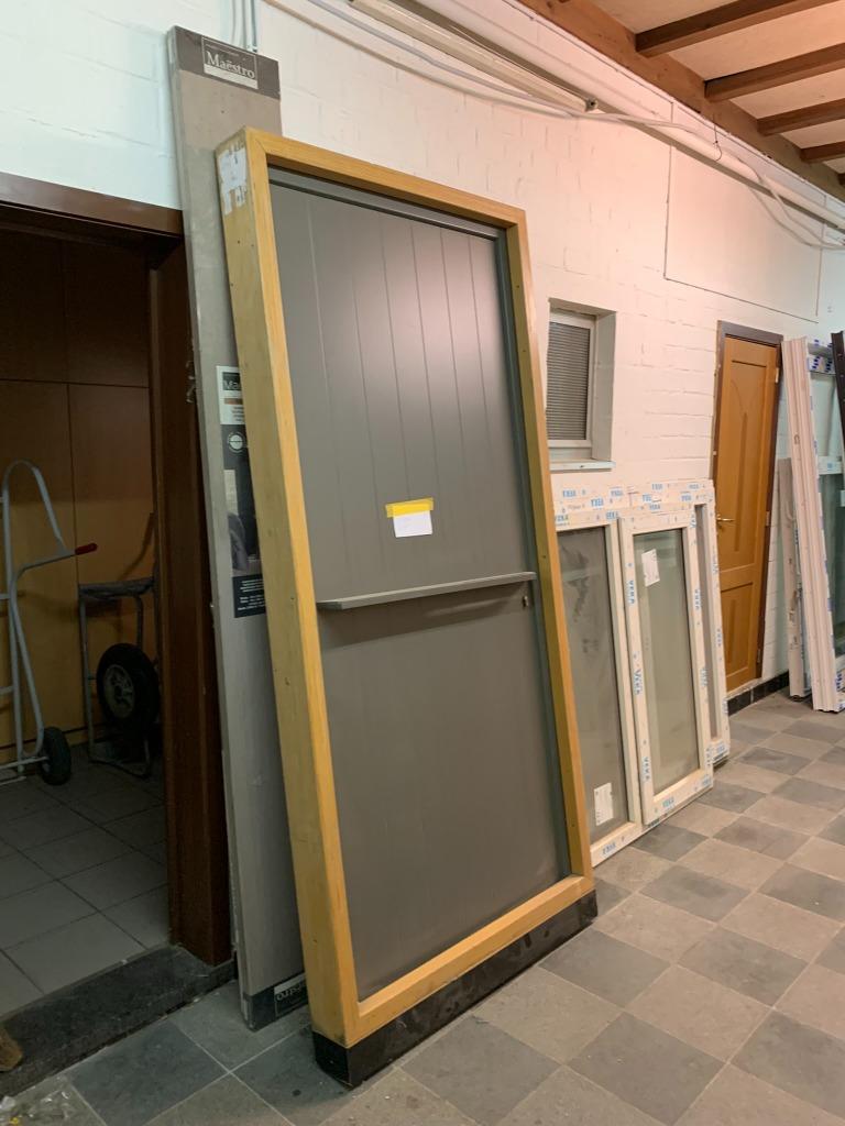 nieuwe voordeur hout /pvc 2200/1050 hoge kwaliteit  7039/wit, Doe-het-zelf en Bouw, Deuren en Vliegenramen, 100 tot 120 cm, 215 cm of meer