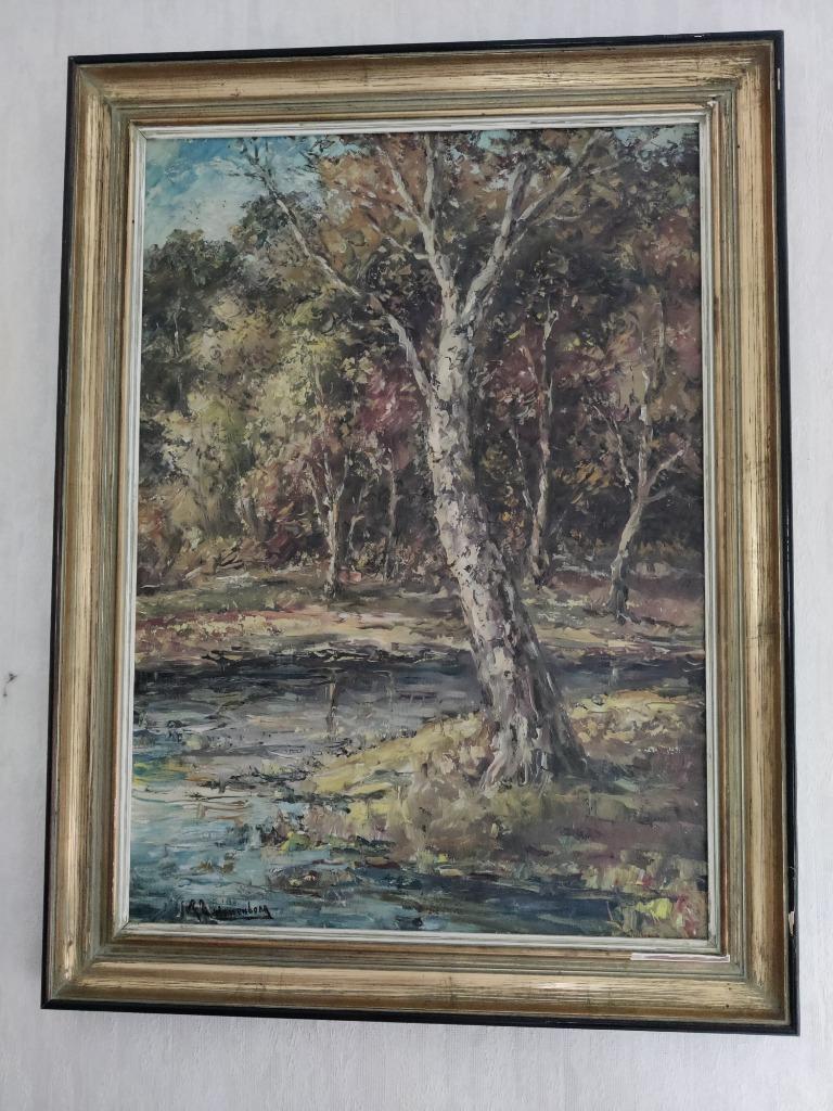 Schilderij bomen A. Zwanenberg, Enlèvement