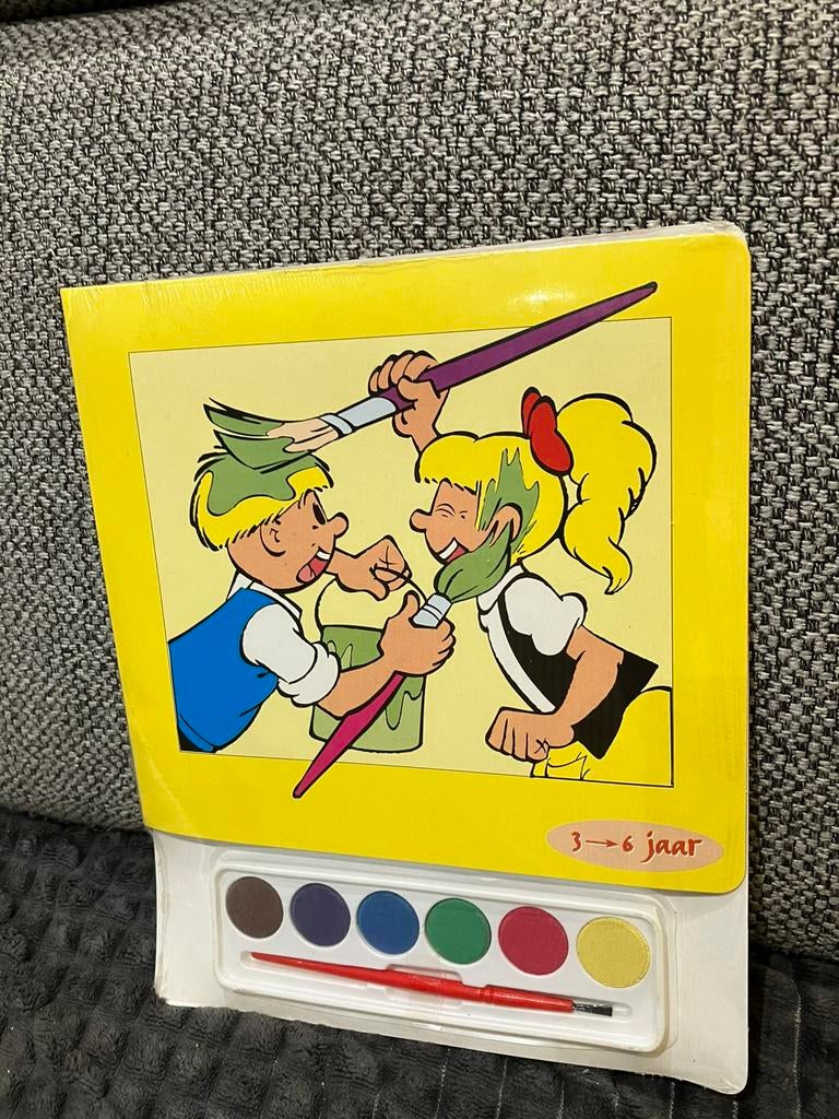 Jommeke kleurboek met verf en penseel jef nys, Verzamelen, Ophalen of Verzenden, Nieuw