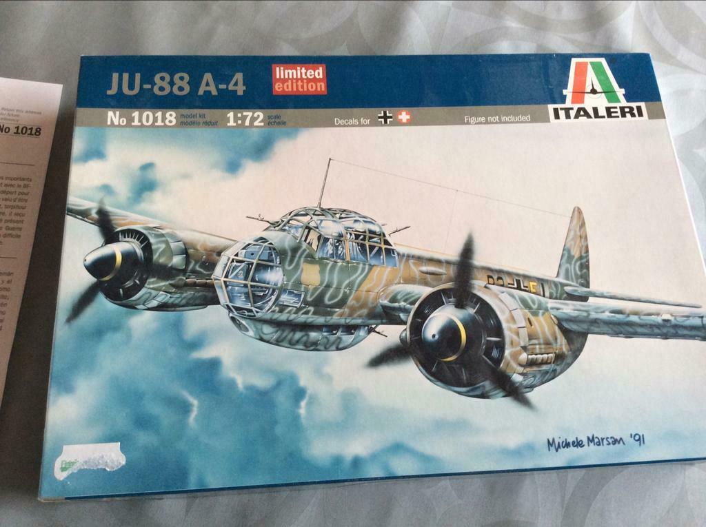 JU-88-A-4., Hobby & Loisirs créatifs, Modélisme | Avions & Hélicoptères, Enlèvement ou Envoi, Italeri