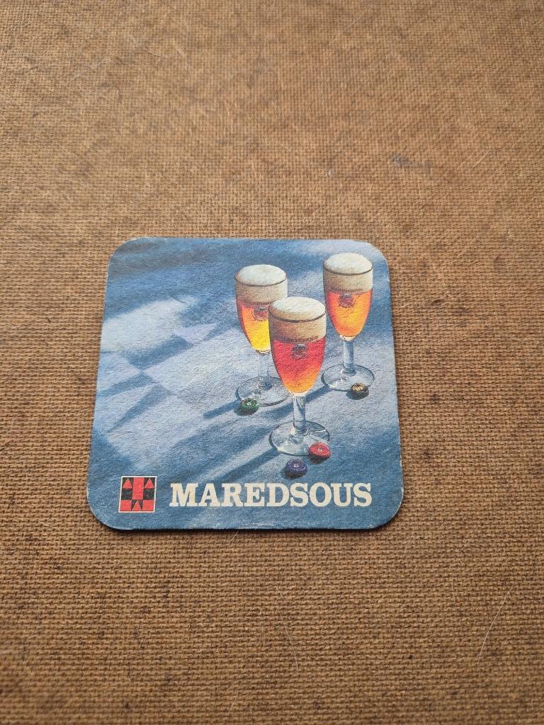 Sous bock Maredsous (modèle 2), Collections, Enlèvement ou Envoi, Utilisé, Sous-bock, Autres marques