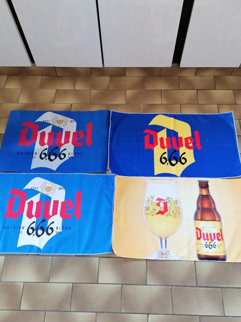 Duvel deurmatjes, Verzamelen, Ophalen of Verzenden, Nieuw, Reclamebord, Plaat of Schild, Duvel