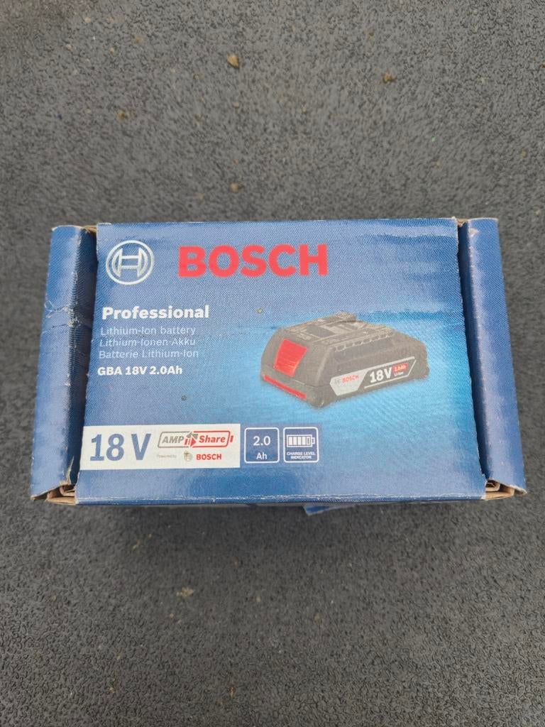 Originele Bosch Professional accu’s – 18V 2.0Ah Li-Ion, Doe-het-zelf en Bouw, Ophalen of Verzenden, Zo goed als nieuw