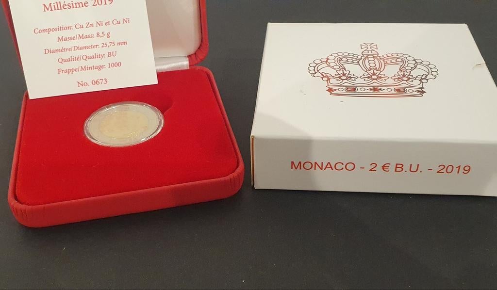 2 euromunten Monaco (2 artikelen = gratis verzending), Postzegels en Munten, Munten | Europa | Euromunten, Ophalen, Monaco