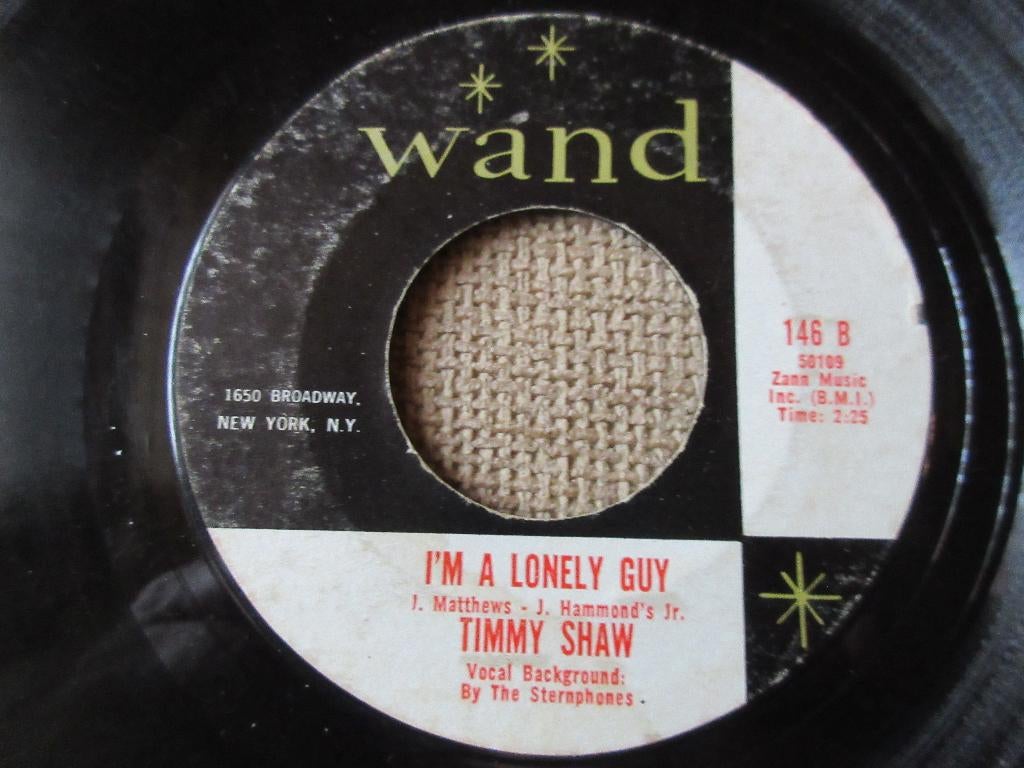 Timmy Shaw ‎– I'm A Lonely Guy / Gonna Send You Back To, Gebruikt, 7 inch, Single, Ophalen of Verzenden