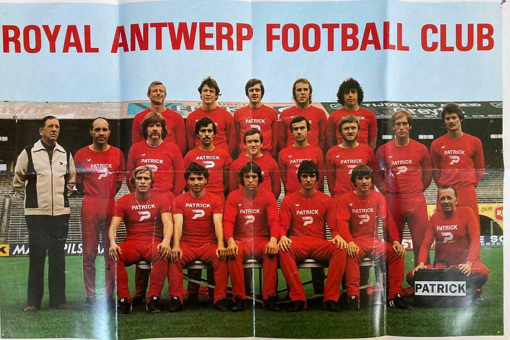 Vintage Voetbalploeg ROYAL ANTWERP FOOTBALL CLUB, Verzamelen, Ophalen, Gebruikt, Poster, Plaatje of Sticker