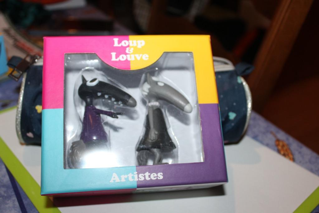 figurines loup & louve - auzou- artistes, Enlèvement ou Envoi, Utilisé
