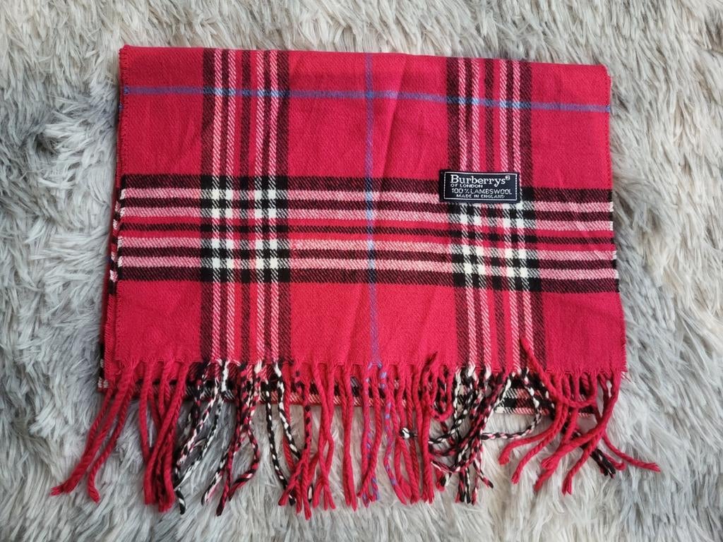 ️ Écharpe Burberrys of London – Vintage Lambswool, Enlèvement ou Envoi, Comme neuf, Burberry, Écharpe