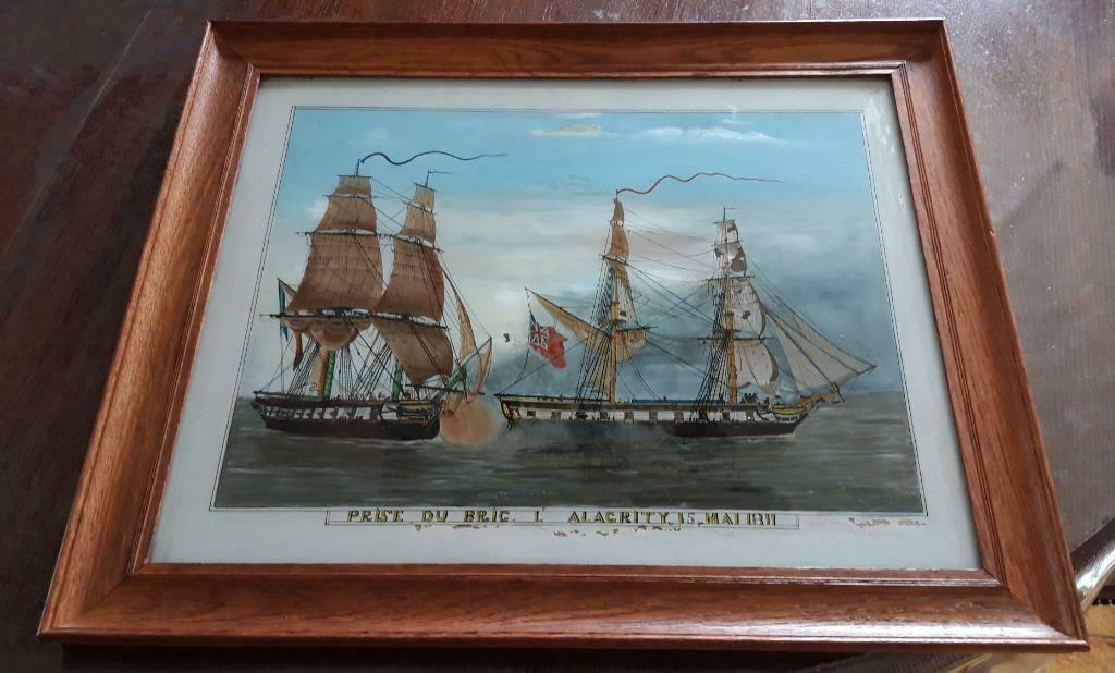foto met boot, Ophalen, 50 tot 75 cm, Schilderij