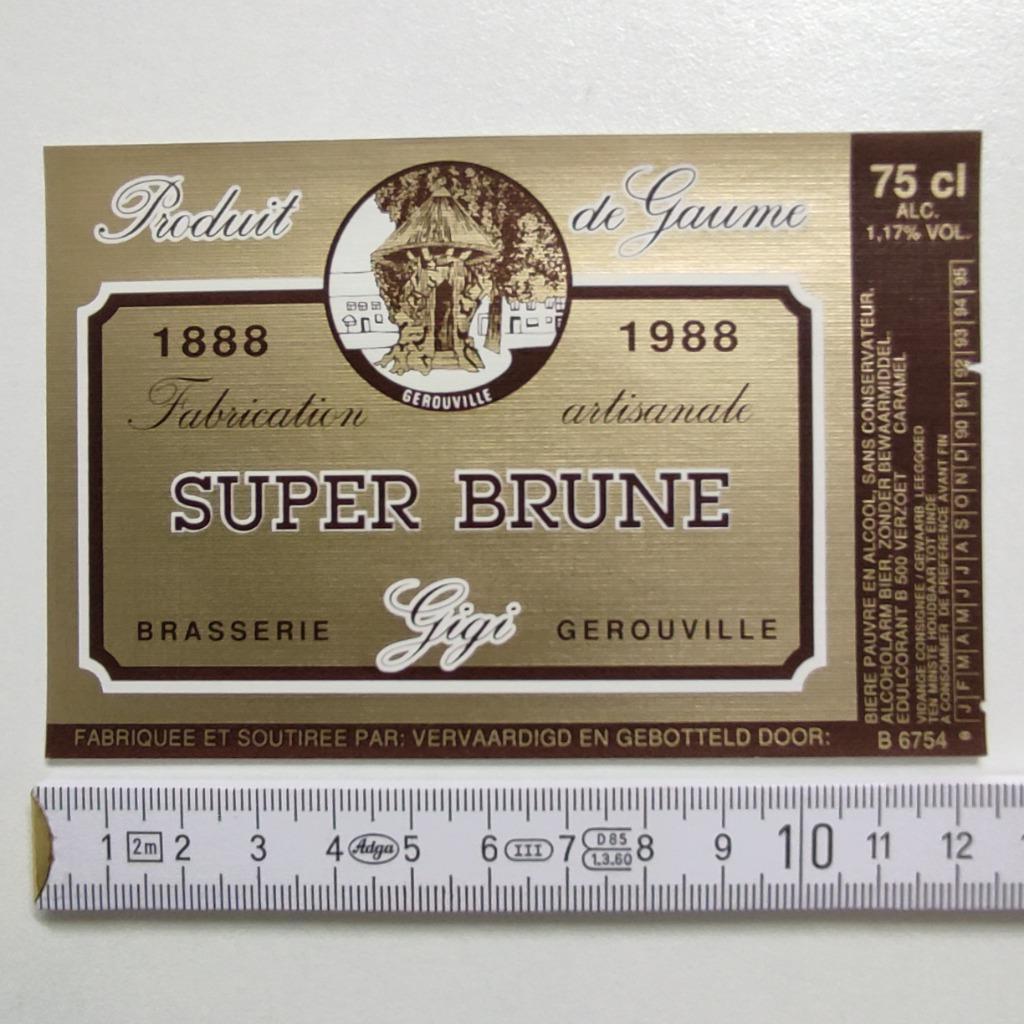 étiquette bière neuve Brasserie Gigi Gerouville, Enlèvement ou Envoi, Neuf