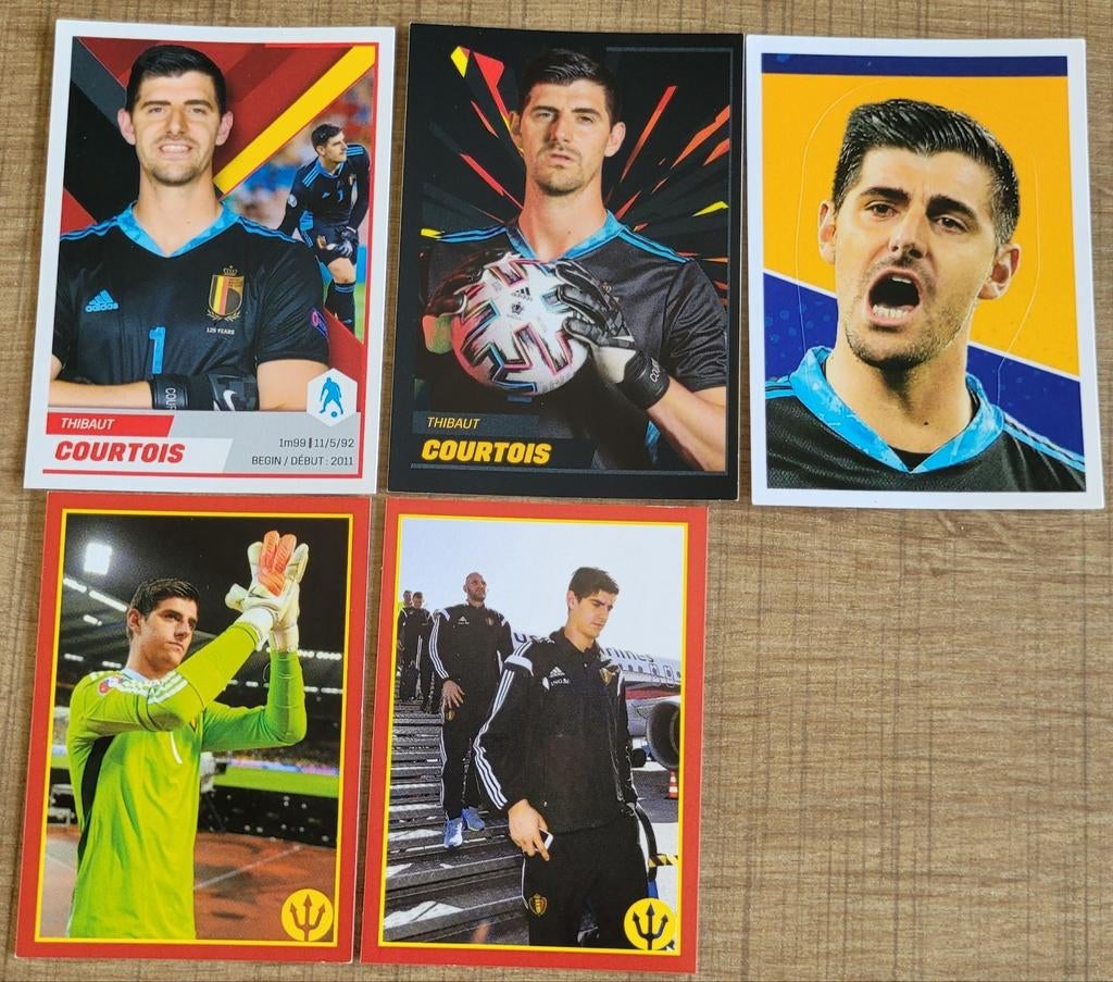 Thibaut Courtois: 5 stickers, Ophalen of Verzenden, Zo goed als nieuw, Poster, Plaatje of Sticker