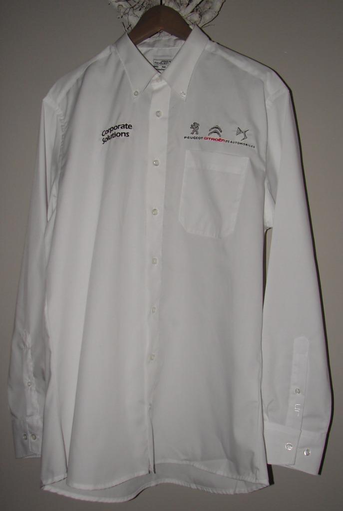 Chemise blanche homme PEUGEOT (groupe PSA), Neuf, Enlèvement ou Envoi, Blanc, Tour de cou 41/42 (L)