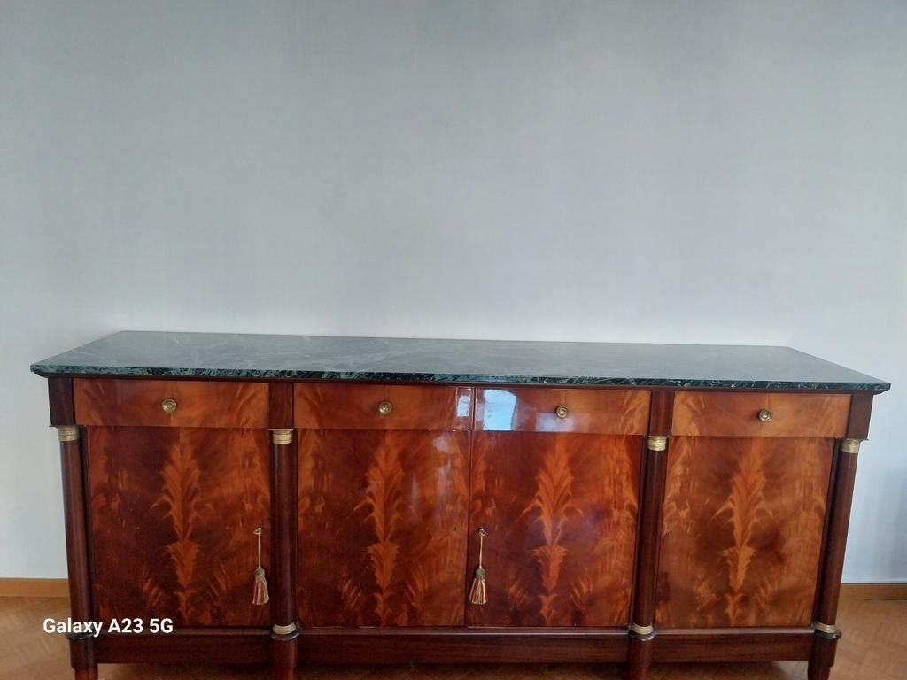 Massief houten dressoir, Ophalen, Overige materialen, Zo goed als nieuw, 200 cm of meer