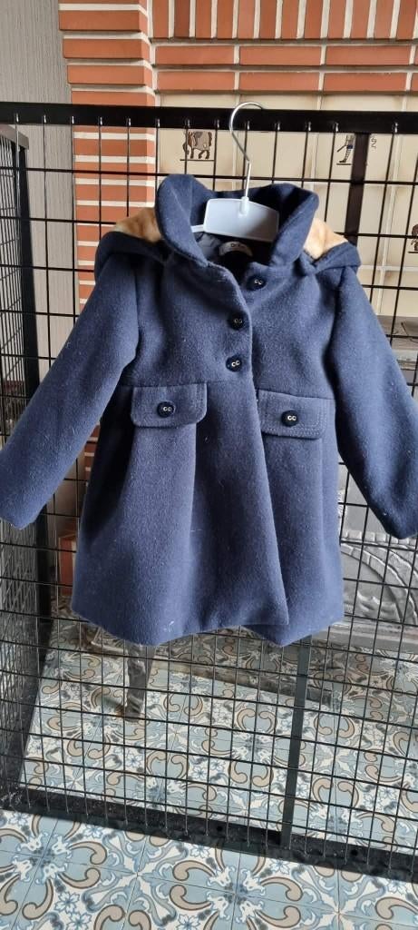 Dr Kid 18 maand wintermantel blauw, Kinderen en Baby's, Ophalen of Verzenden, Zo goed als nieuw, Meisje, Truitje of Vestje