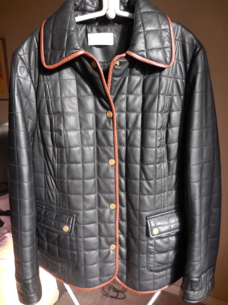 Prachtige zacht Lederen vest zwart gewafeld, Taille 42/44 (L), Enlèvement ou Envoi, Comme neuf, Manteau