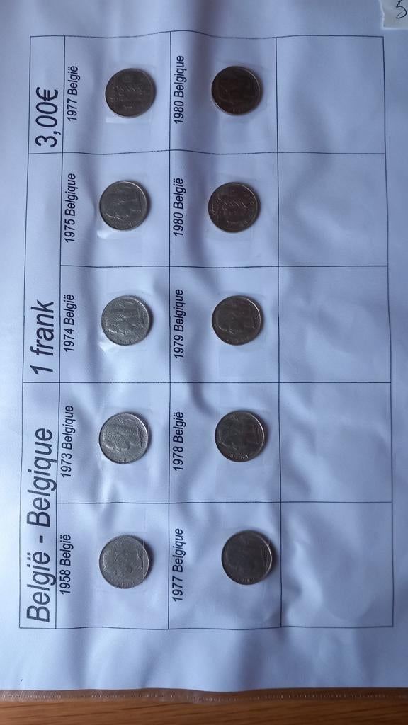 Monnaies belges (58), Enlèvement ou Envoi, Monnaie