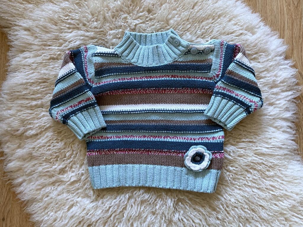 Esprit kleurrijk gebreid truitje, mt 6M / 68 - nieuwstaat, Kinderen en Baby's, Babykleding | Maat 68, Edc by Esprit, Ophalen of Verzenden