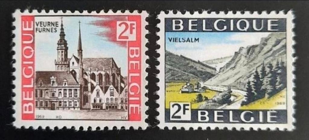 België: OBP 1503/04 ** Toeristische uitgifte 1969., Postzegels en Munten, Postzegels | Europa | België, Frankeerzegel, Ophalen of Verzenden