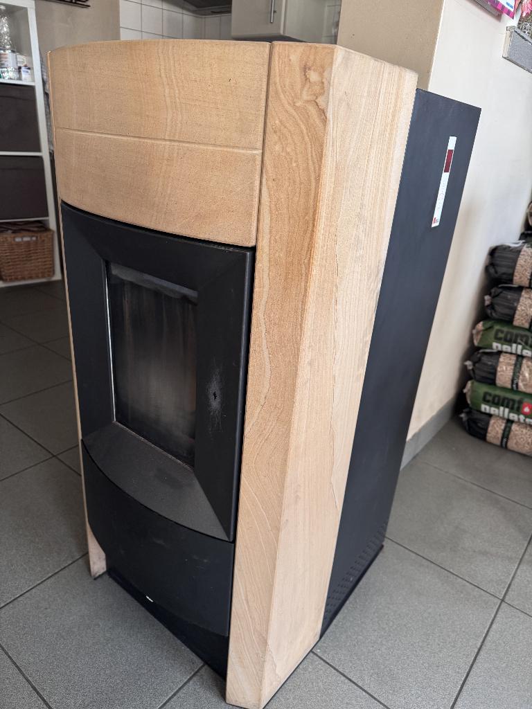 pelletkachel Rika Rio 8 kw, Ophalen, Gebruikt, Vrijstaand, Pelletkachel