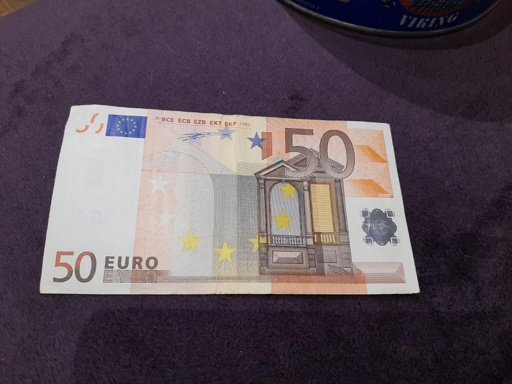 Bankbiljet van 50 euro 2002 Serie Z32503109994 gesigneerd do, Postzegels en Munten, Bankbiljetten | Europa | Eurobiljetten, Ophalen of Verzenden
