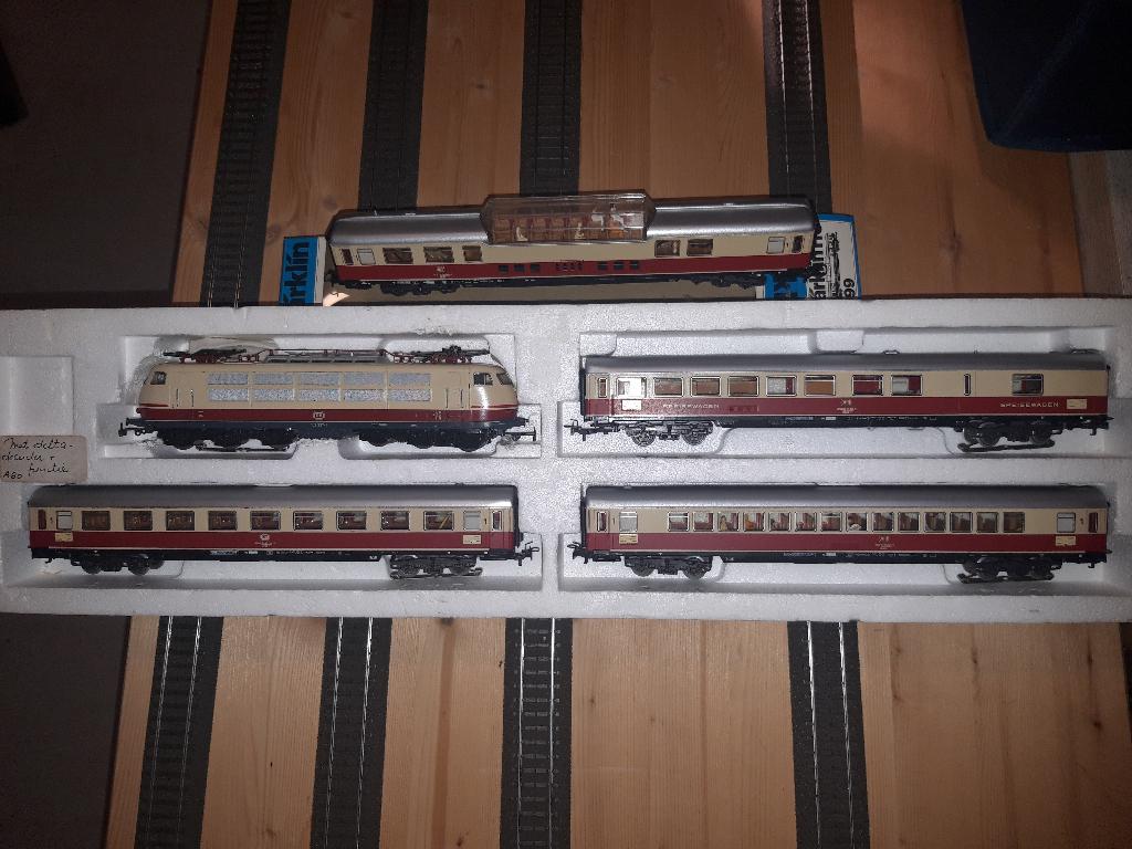 TEE DB trein marklin H0 exclusief 2852 4099  6 fig preiser, Ophalen, Zo goed als nieuw, Treinset, Märklin