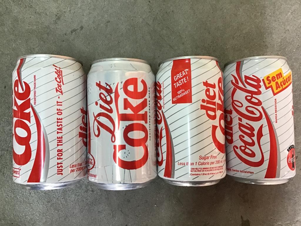Coca-Cola blikjes 16 verschillende diet coke blikjes, Ophalen of Verzenden, Gebruikt, Verpakking