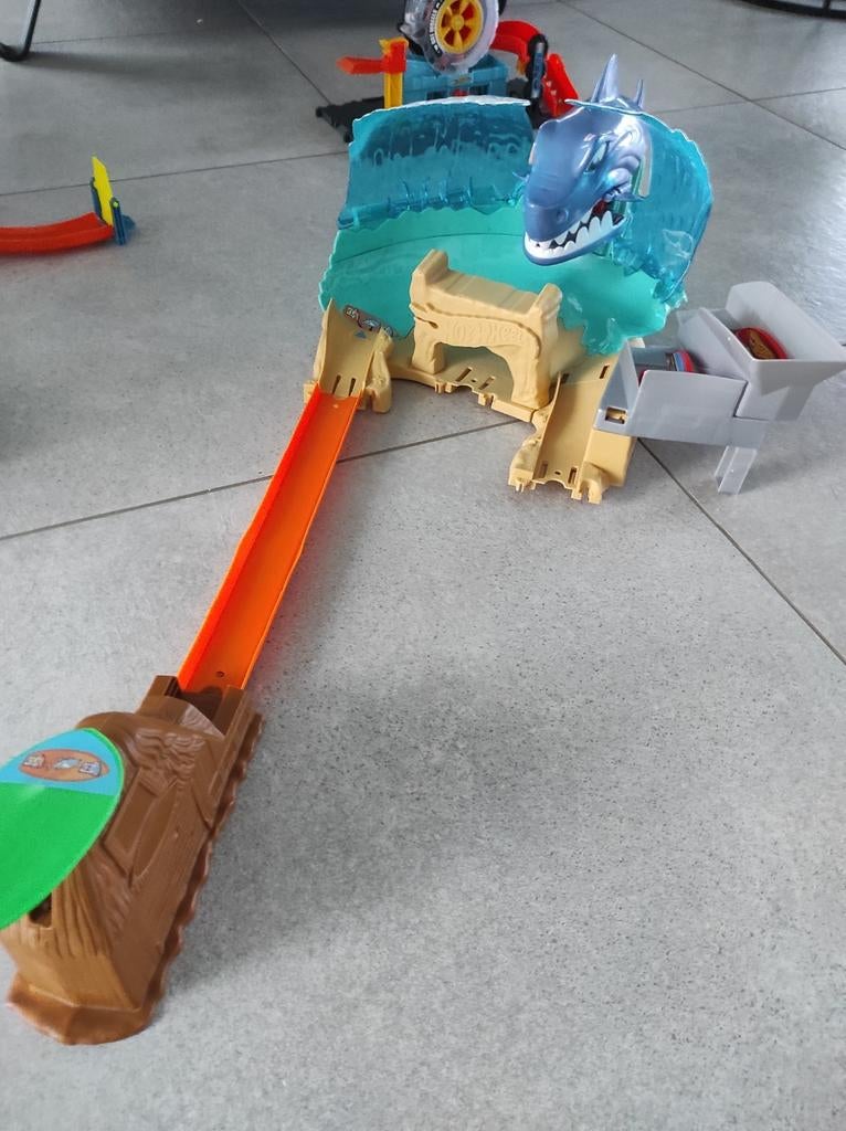 Hot Wheels City Shark Attack Beach, Ophalen of Verzenden, Gebruikt, Hot Wheels