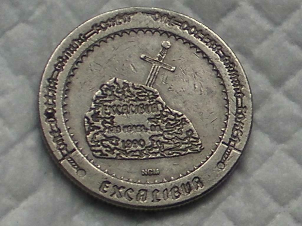 Très rare: Etats Unis : Excalibur Casino Tokem (101), Ophalen of Verzenden, Noord-Amerika, Setje