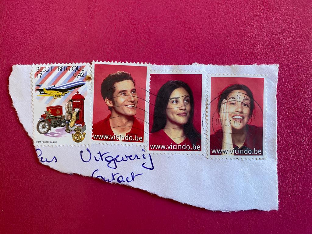 Belgische postzegel vicindo be 2001 (9) D. Roegiest 4 stuks, Verzenden, Gestempeld, Gestempeld, Voertuigen