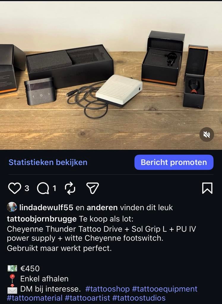 Tattoo materiaal, Hobby en Vrije tijd, Tekenen, Ophalen, Zo goed als nieuw