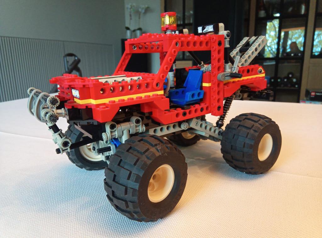 LEGO Technic Off-Road 8858 Rebel Wrecker Jeep Mega Truck, Ophalen of Verzenden, Zo goed als nieuw, Complete set, Lego