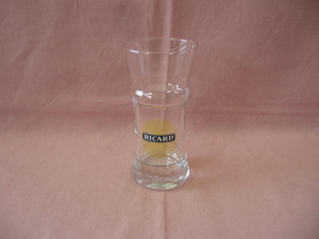 Ricard glas recht type O. Gagnere stekkezon., Verzamelen, Merken en Reclamevoorwerpen, Ophalen of Verzenden, Zo goed als nieuw