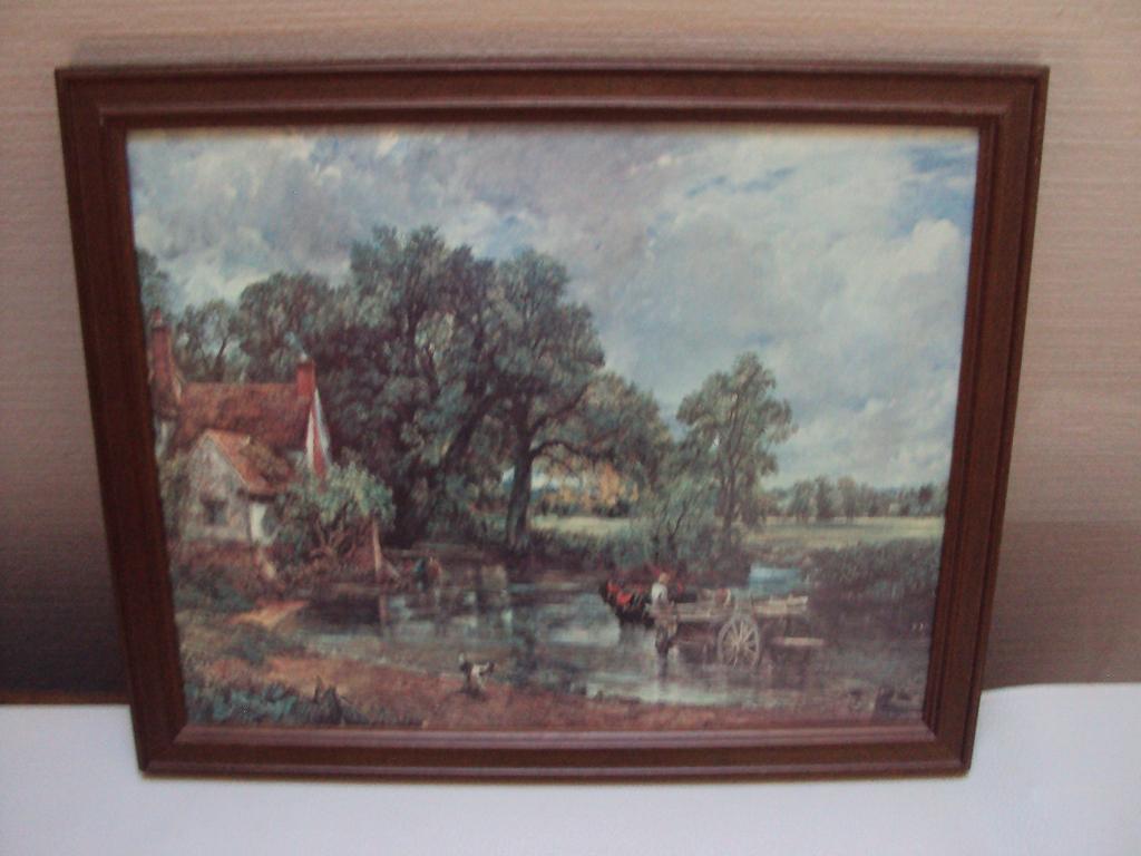 Set van 2 reproducties (landschappen) in  kader, Antiek en Kunst, Kunst | Schilderijen | Klassiek, Ophalen of Verzenden