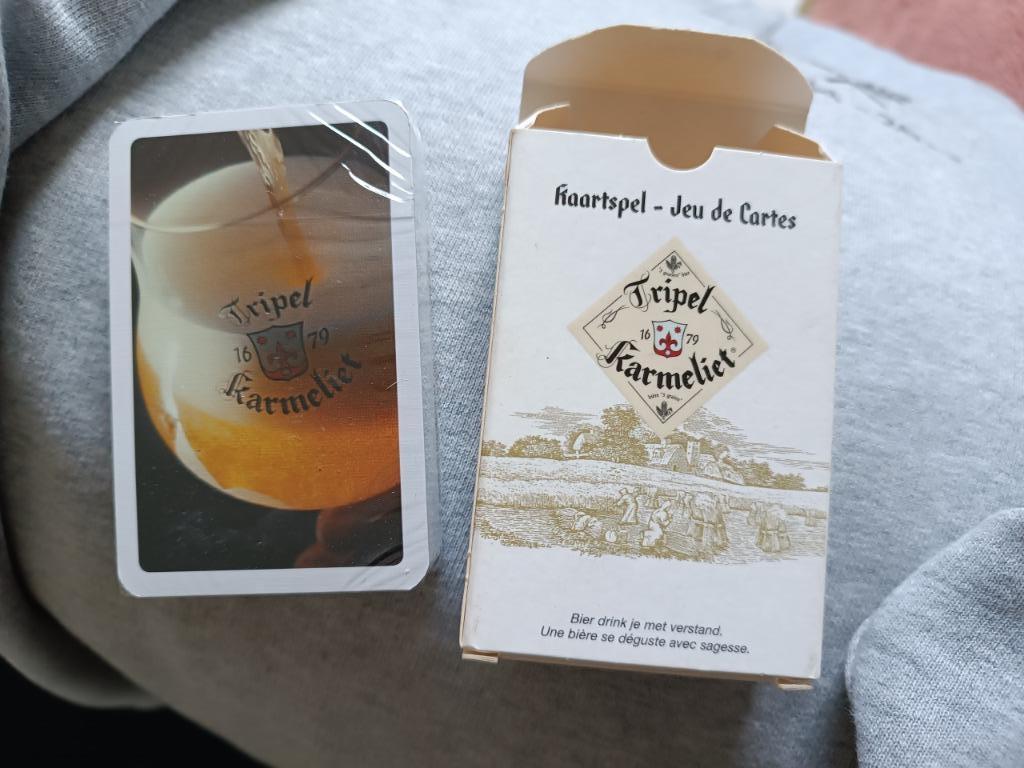 kaartspel van Tripel Karmeliet (2 stuks), Verzamelen, Ophalen of Verzenden, Nieuw, Speelkaart(en)