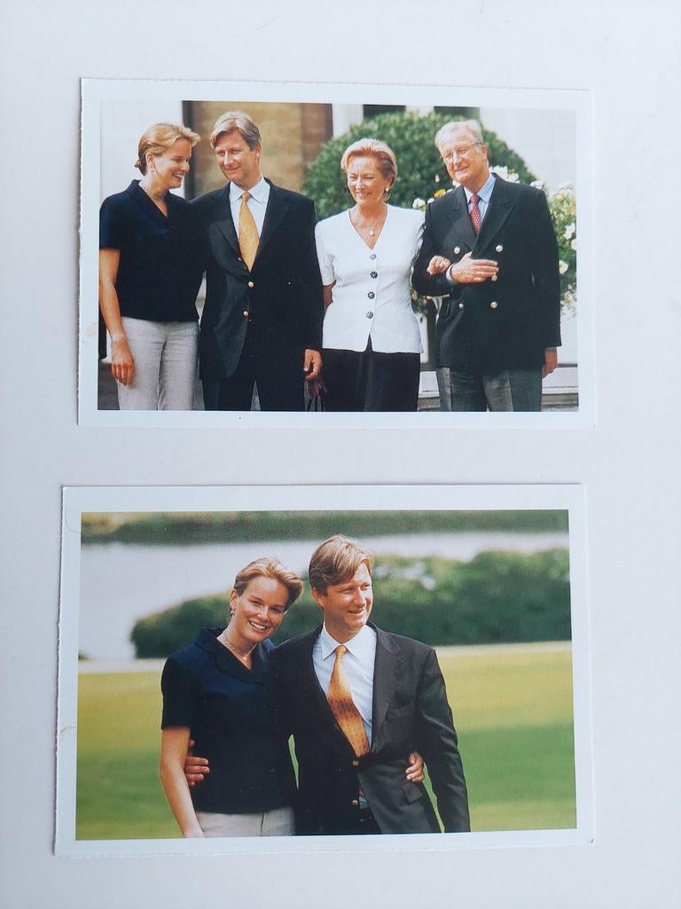 2 postkaarten koning Albert II en koning Filip Telepro, Verzamelen, Ophalen