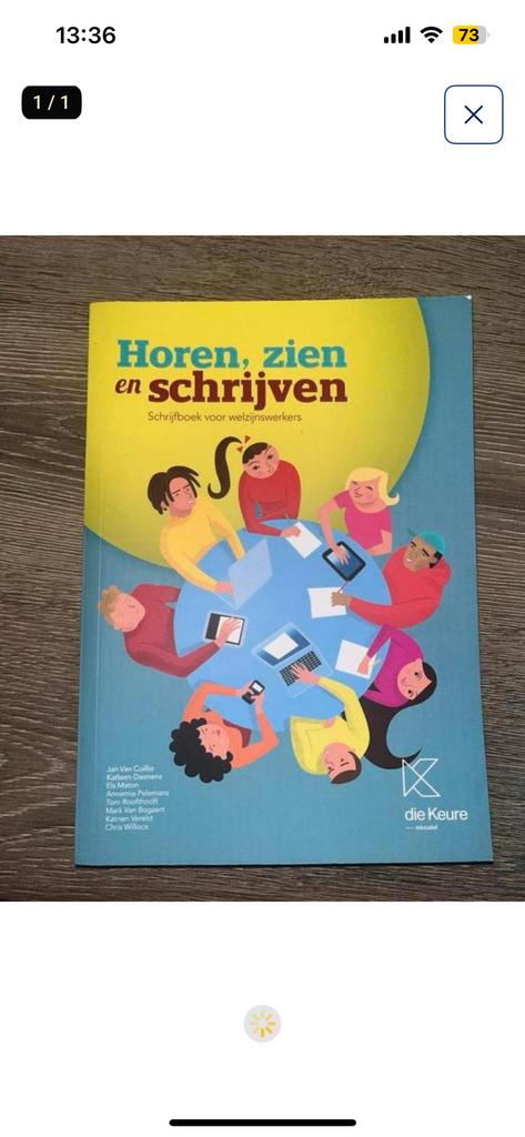 Horen, Zien en schrijven, Boeken, Ophalen, Zo goed als nieuw, Hogeschool, Jan Van Coille