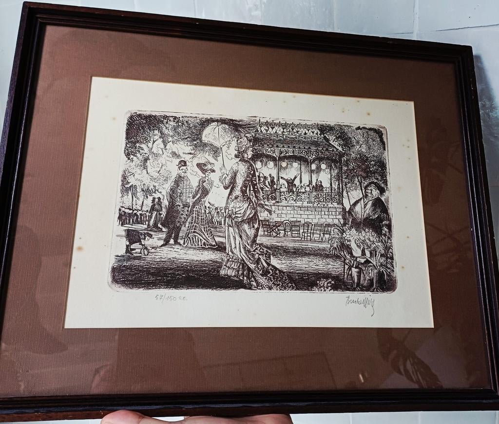 Gravure de Michel Bracke, Enlèvement ou Envoi