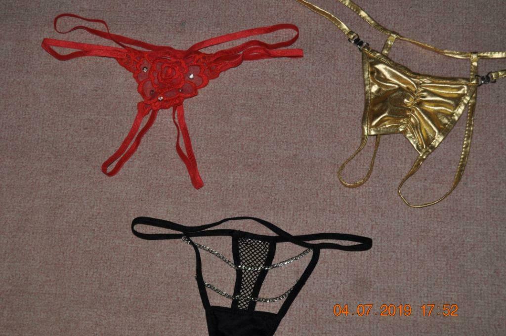 LOT 42 ; 3 strings, MET, Enlèvement ou Envoi, Autres couleurs, String