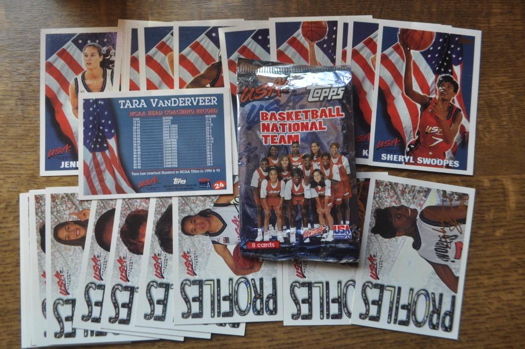 TOPPS USA WOMAN'S  BASKETBALL NATIONAL TEAM COMPLEET 1995, Ophalen of Verzenden, Zo goed als nieuw, Meerdere plaatjes