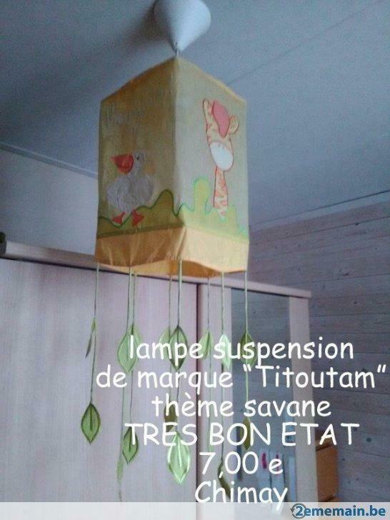 lampe suspension "Titoutam" thème savane, Enfants & Bébés, Enlèvement ou Envoi, Utilisé
