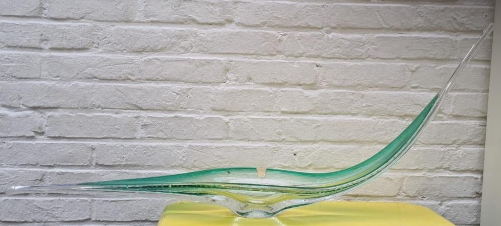 Manufacture de Boussu, bubble glass, schaal, 90 x 15 cm, Ophalen