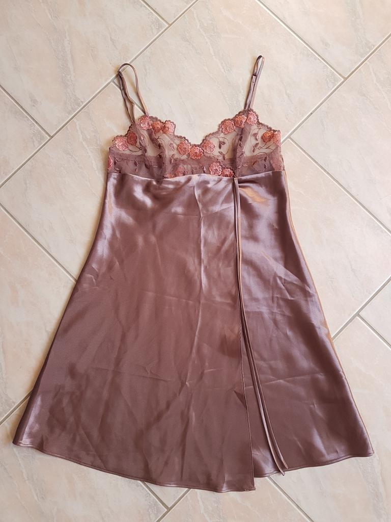 Satijnen nachtjapon, Kleding | Dames, Ondergoed en Lingerie, Etam, Ophalen of Verzenden, Roze, Nachtkleding